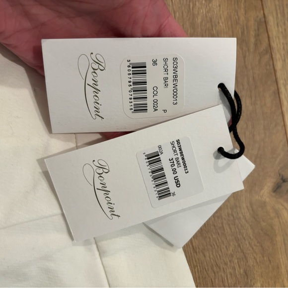 Bonpoint White cotton trouser shorts - Picture 2 of 3